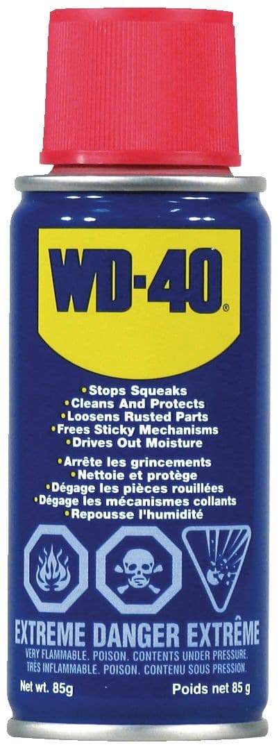 WD-40 Multi-Purpose Lubricant and Cleaner, Toolbox Spray Can, 85-g
