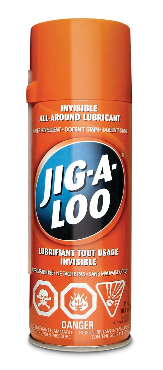 JIG-A-LOO Invisible All-Around Multi-Purpose Lubricant, Spray Can, 311-g