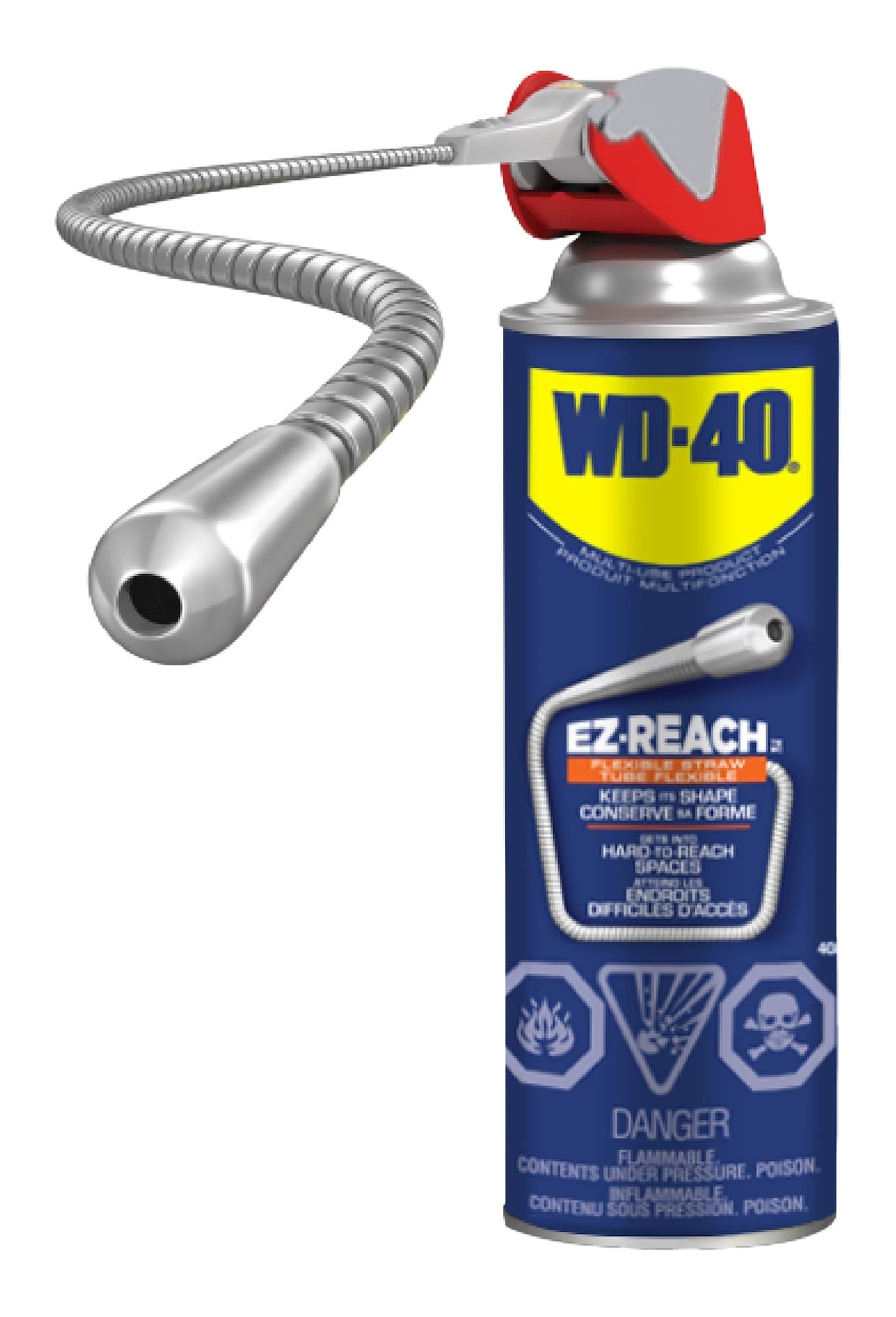 WD-40 EZ Reach Multi-Use Rust-Prevention Lubricant Spray, 408-g