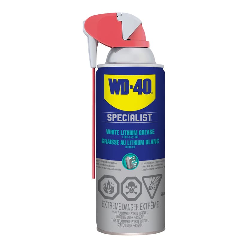 WD-40 Specialist Lithium Grease Smart Straw, White, 283-g