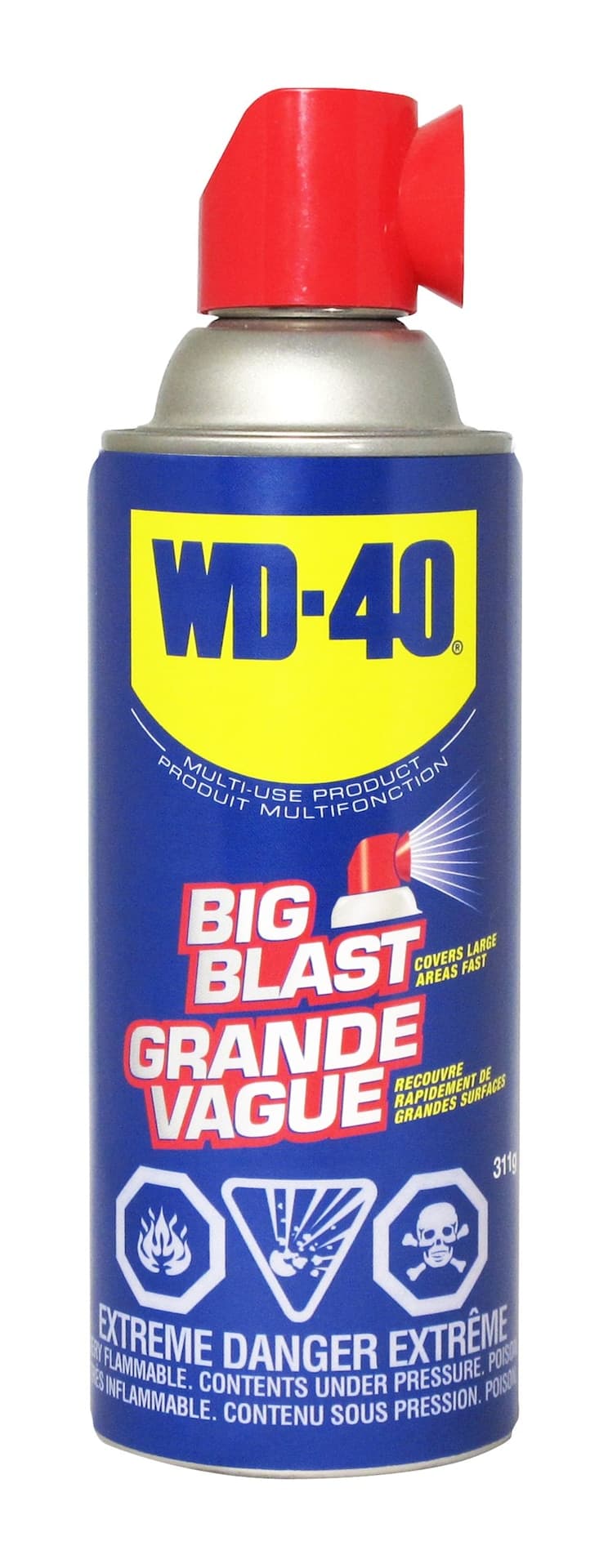 WD-40 Multi-Use Lubricant and Cleaner with Big Blast Spray, 311-g