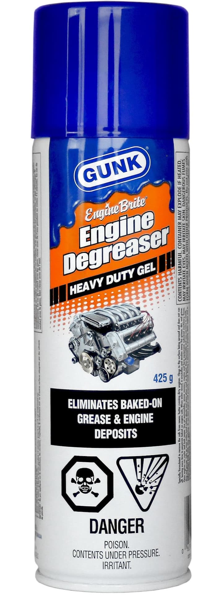 Gunk Heavy-Duty Gel Engine Brite Degreaser, 425-g