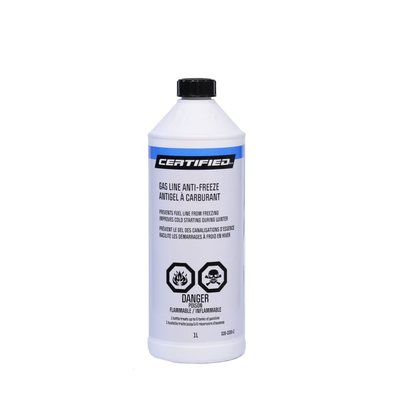 Certified 1-L Universal Gas Line Anti-Freeze Bottle