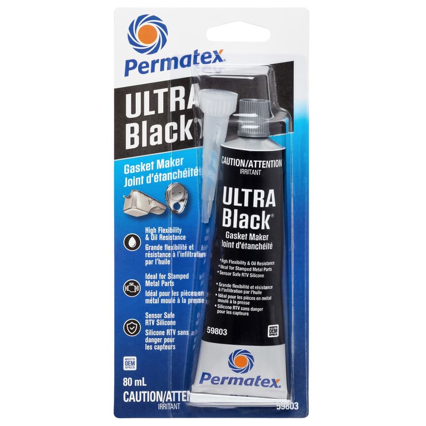 Permatex® 59803 Ultra Black Gasket Maker 598BR, 80-mL