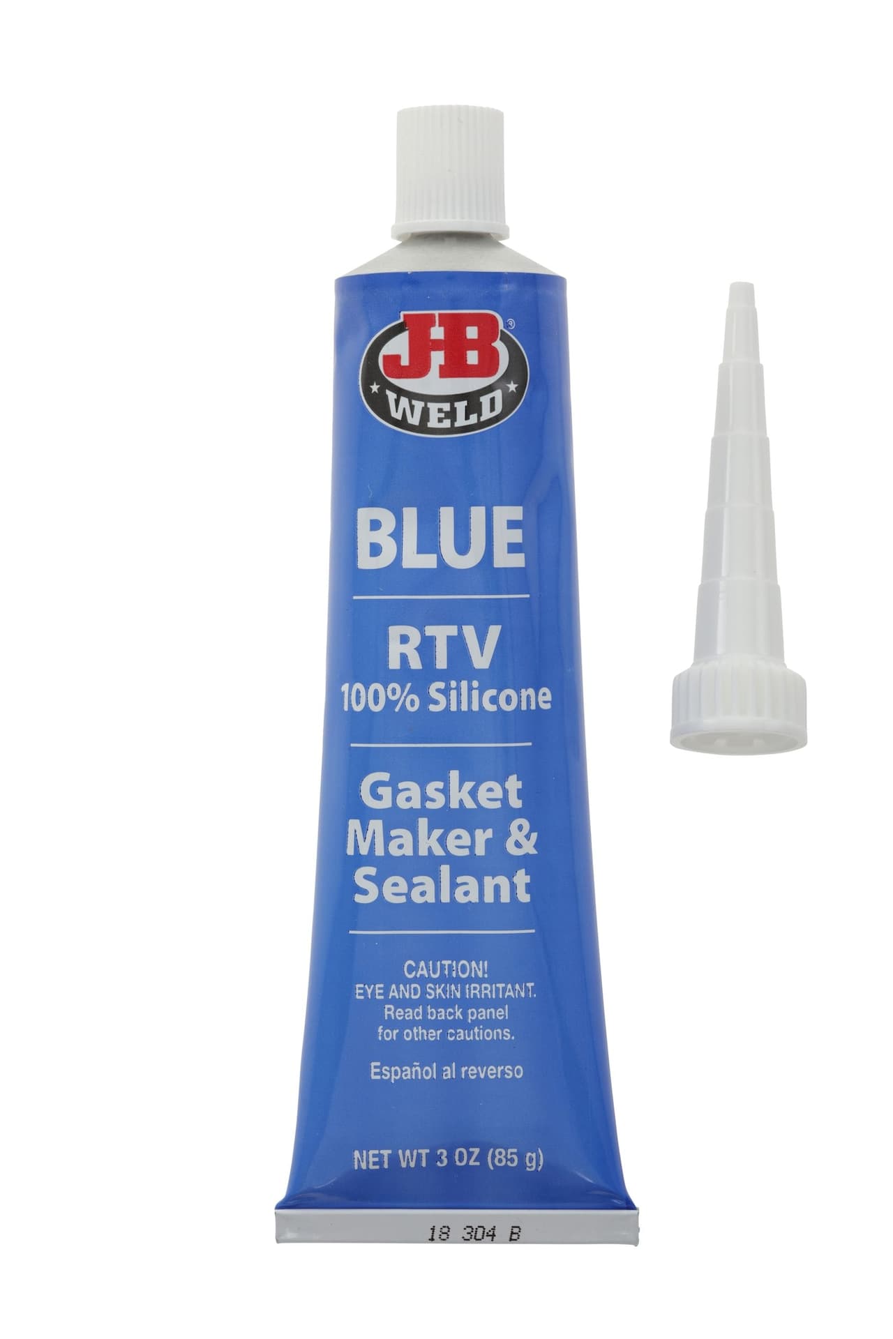 J-B Weld 31316 Blue RTV Silicone Gasket Maker & Sealant, 3-oz