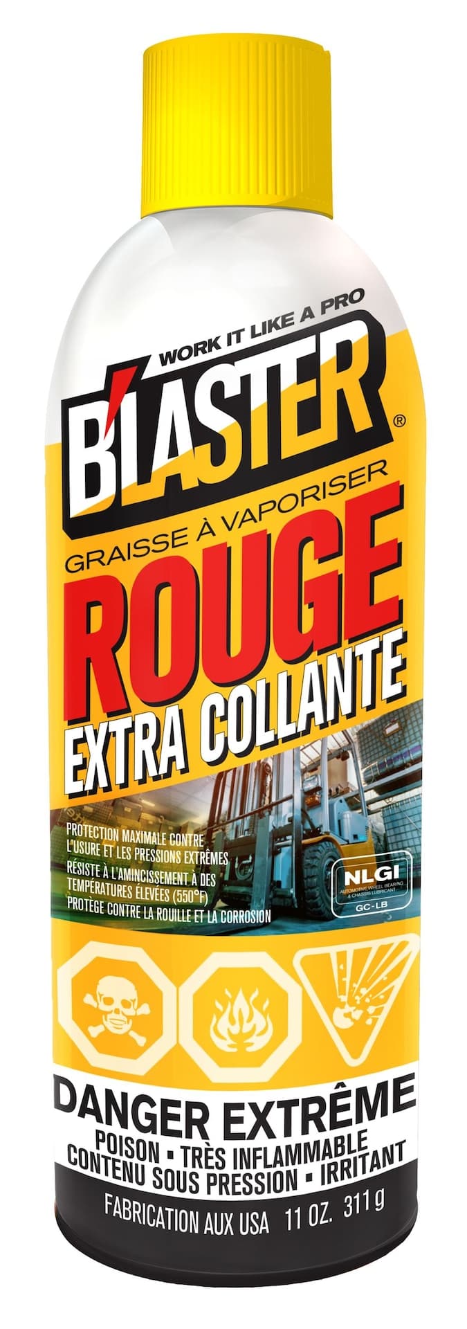B'laster Extra Tacky Red Spray Grease Aerosol, 311-g