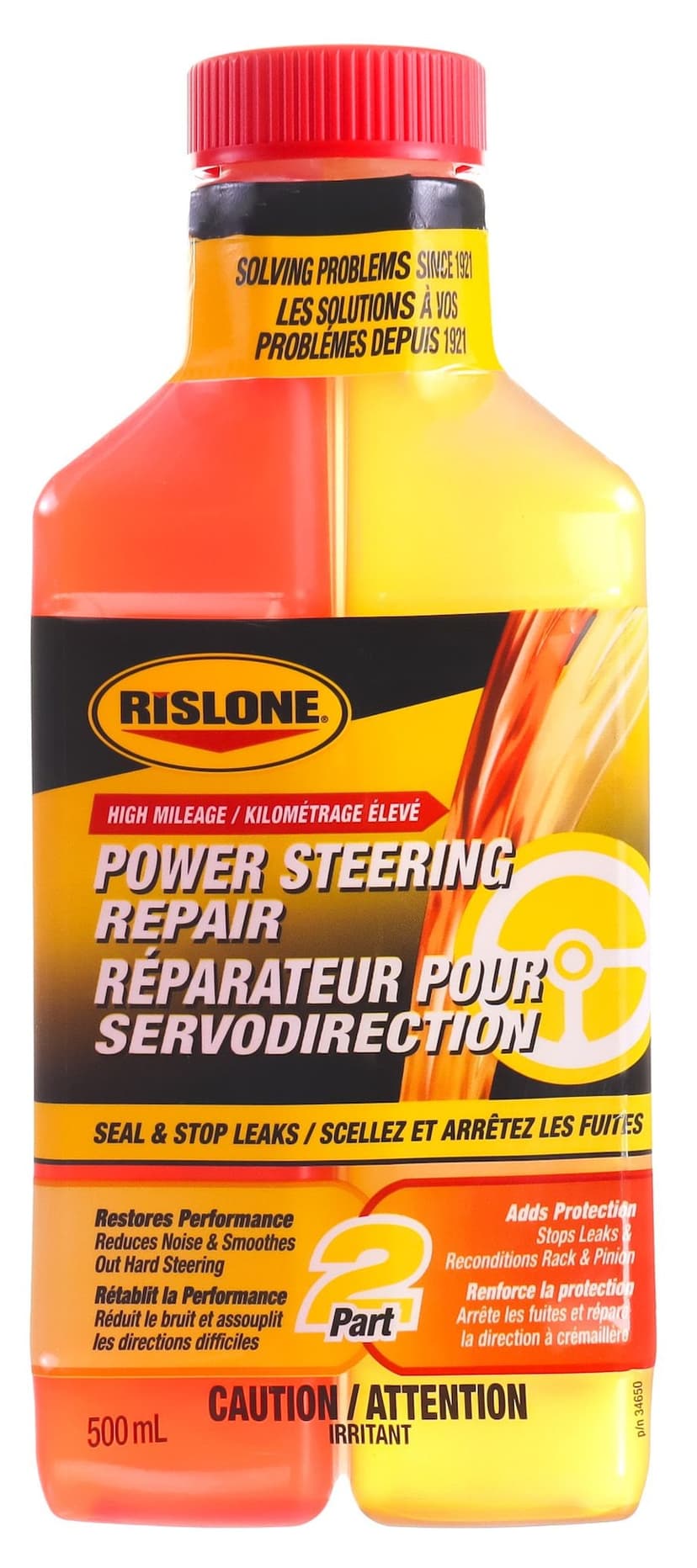 Rislone High-Mileage Power Steering Repair, 500-mL