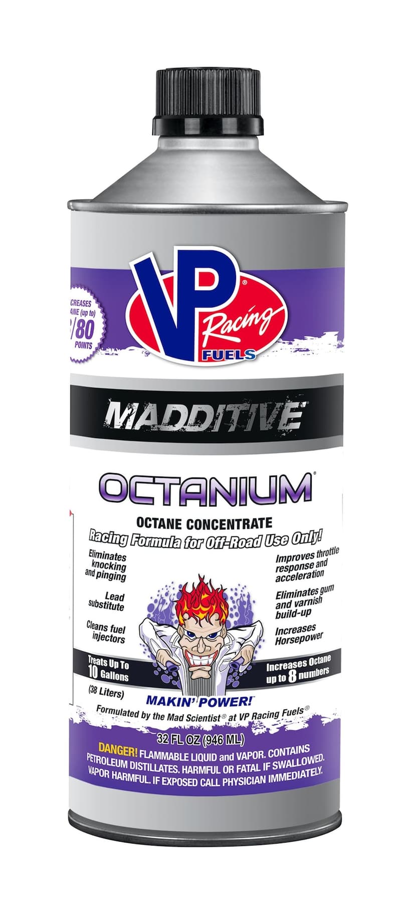 VP Racing 2855 Madditive Octanium Octane Booster, 946-mL