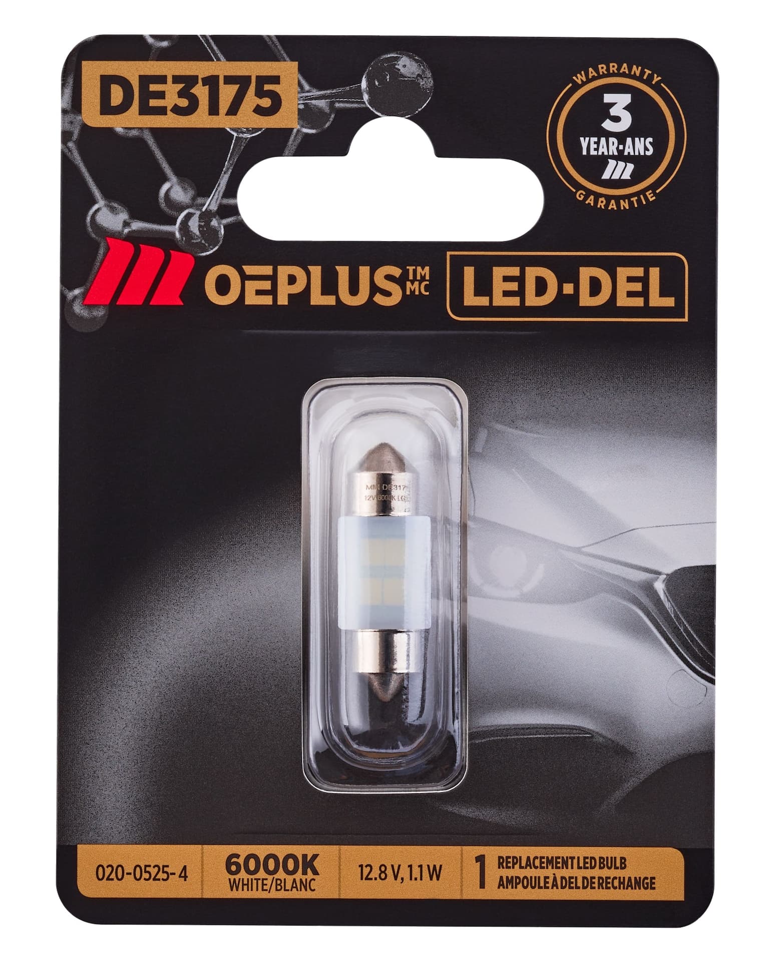 MotoMaster DE3175 OEPLUS® LED Mini Bulb, 1-pk