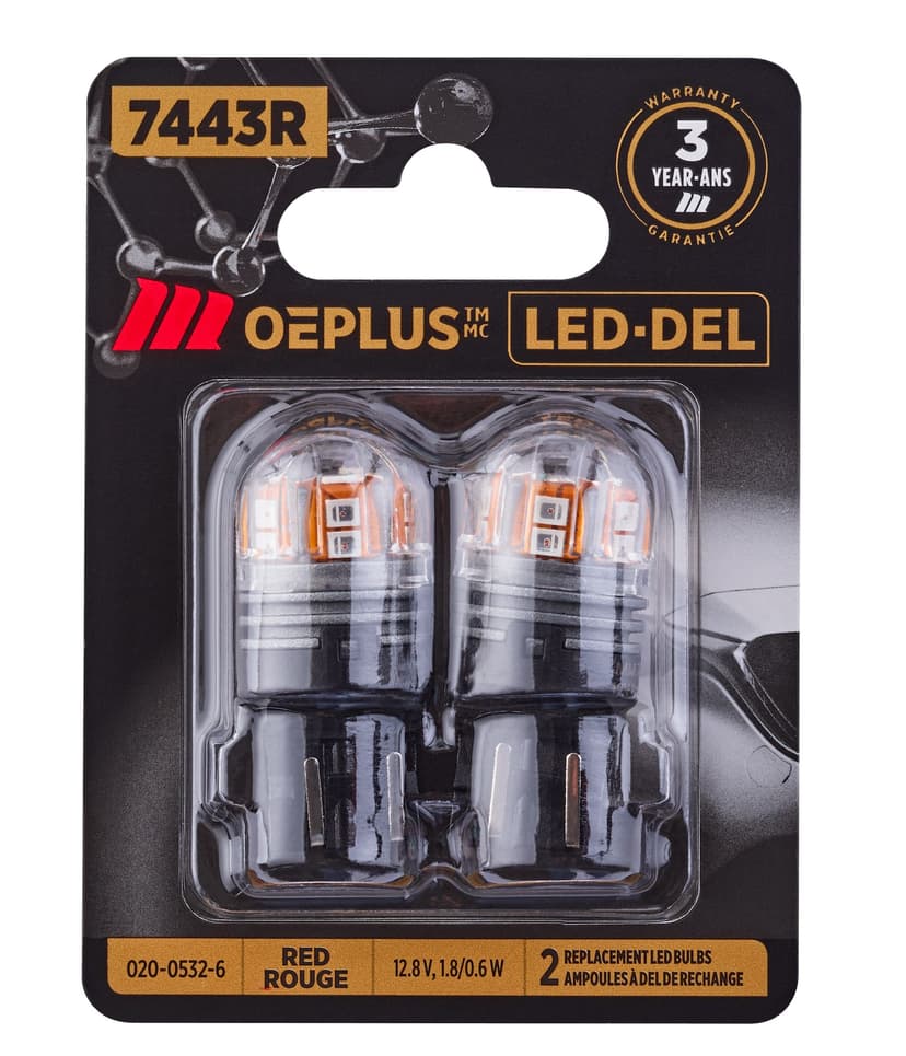 MotoMaster 7443R OEPLUS® LED Mini Bulbs, 2-pk