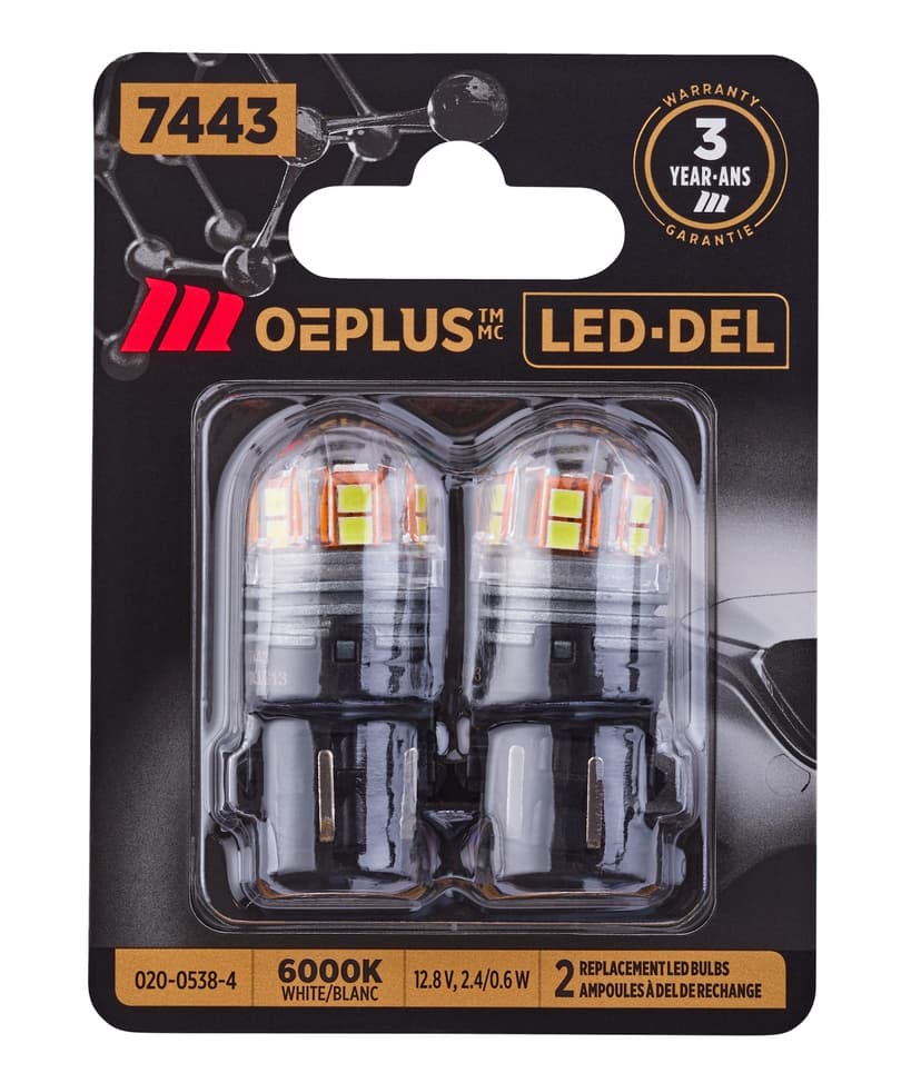 MotoMaster 7443 LED OEPLUS® Mini Bulbs, 2-pk