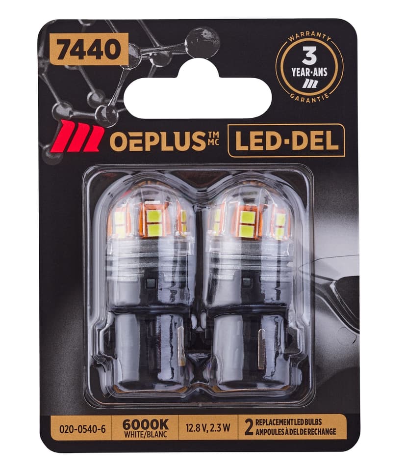 MotoMaster 7440 OEPLUS® LED Mini Bulbs, 2-pk