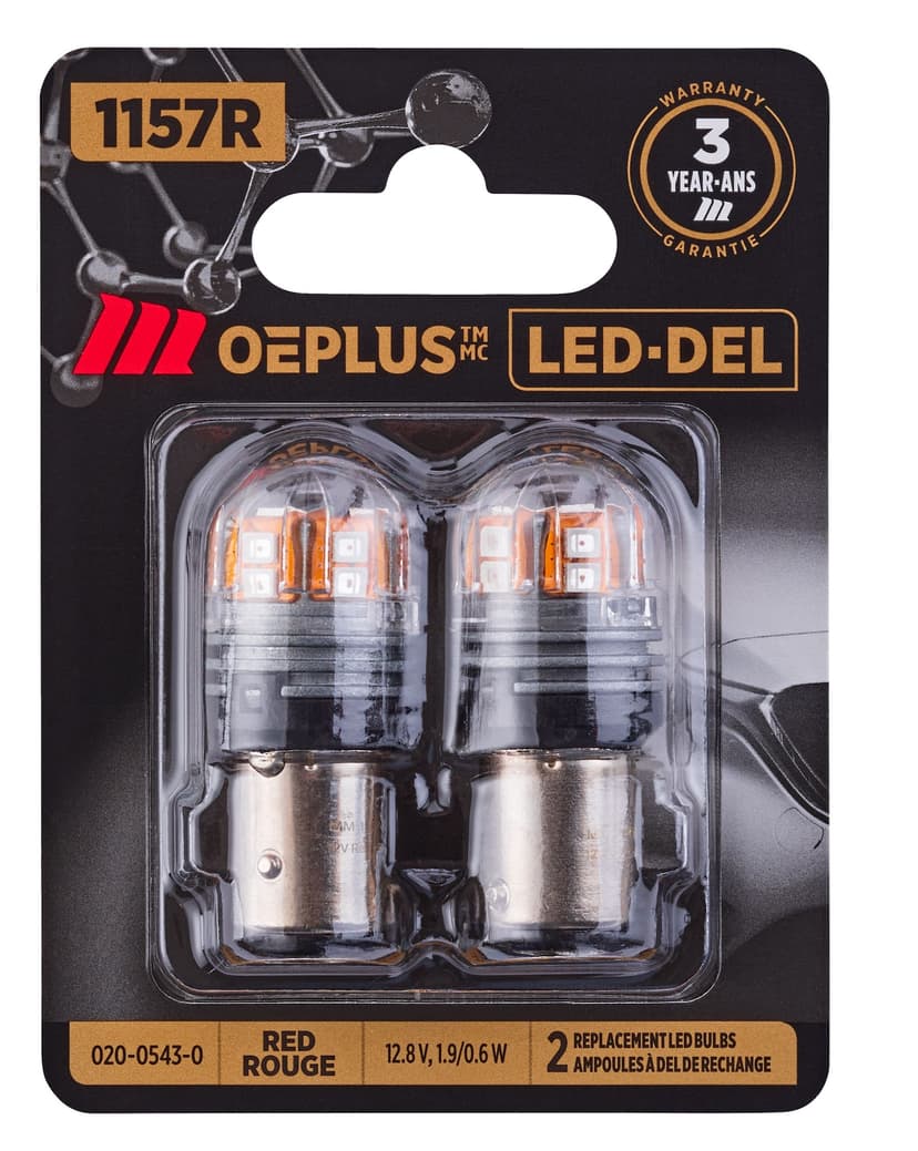 MotoMaster 1157R OEPLUS® LED Mini Bulbs, 2-pk