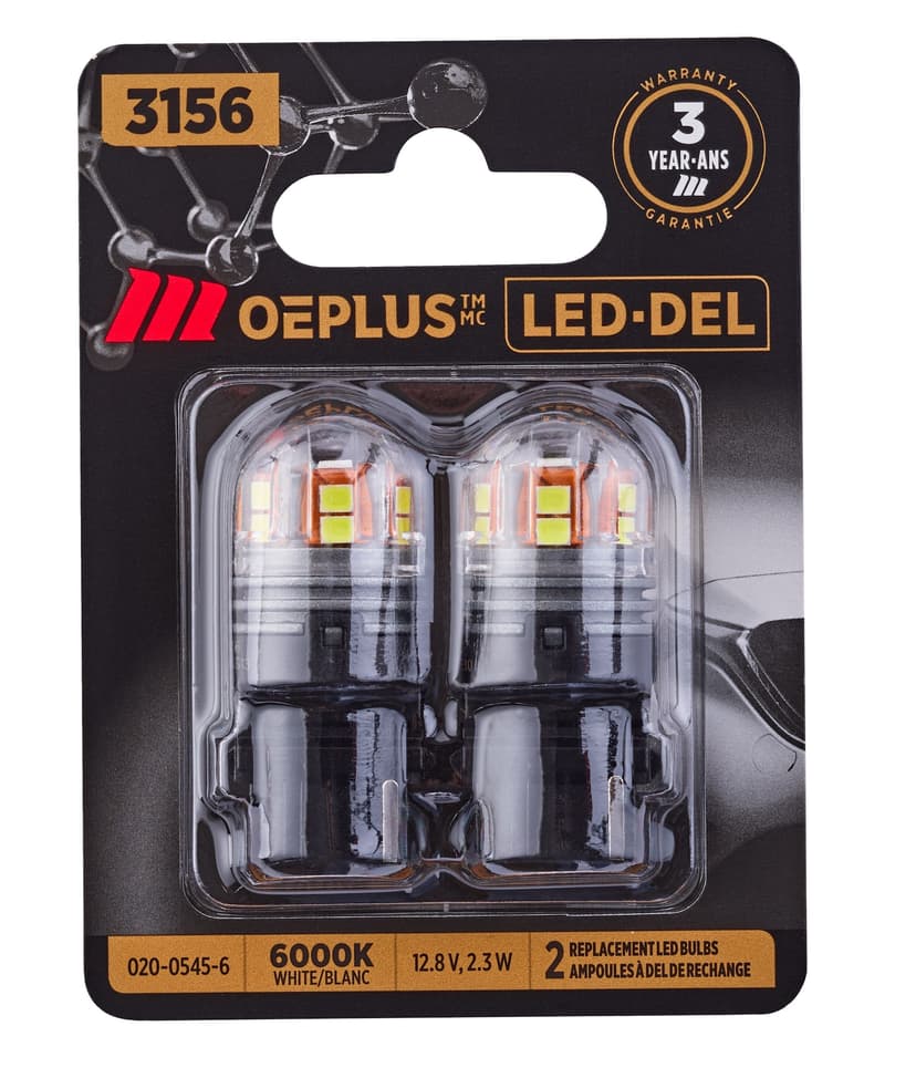 MotoMaster 3156 OEPLUS® LED Mini Bulbs, 2-pk