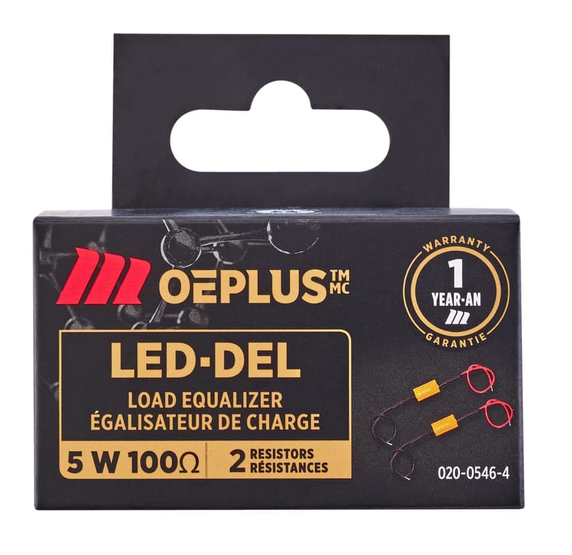 MotoMaster 5W100Ohm OEPLUS® LED Mini Bulb Resistor, 2-pk