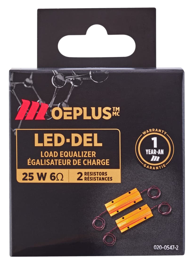 MotoMaster 25W6Ohm OEPLUS® LED Mini Bulb Resistor, 2-pk