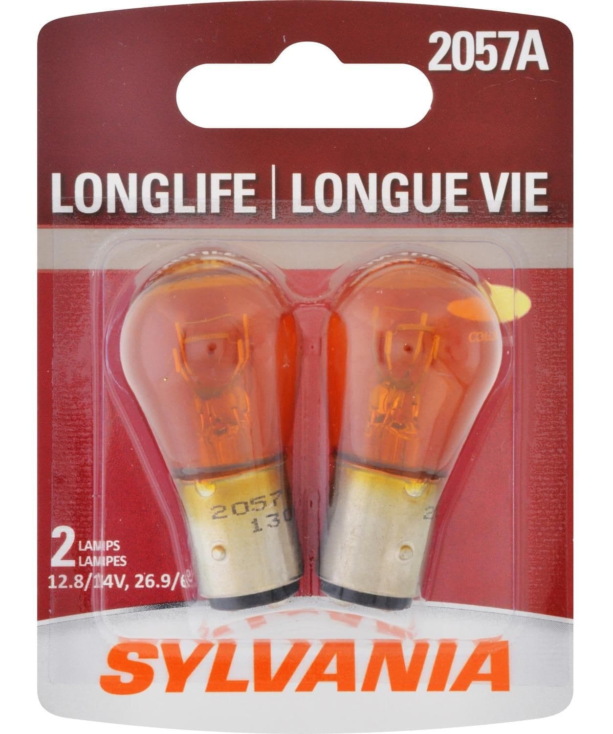 2057A Sylvania Long Life Mini Bulb, 2-pk