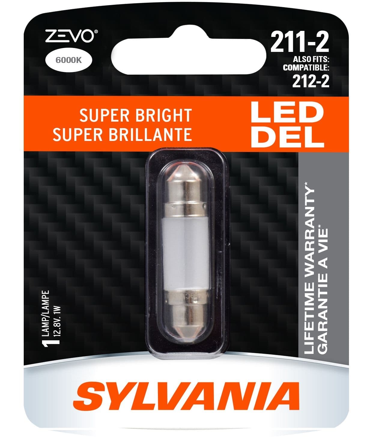 211-2 Sylvania ZEVO® LED Mini Bulb, Super Bright, 1-pk