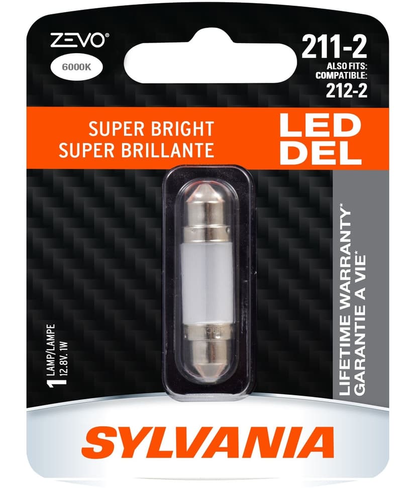 211-2 Sylvania ZEVO® LED Mini Bulb, Super Bright, 1-pk