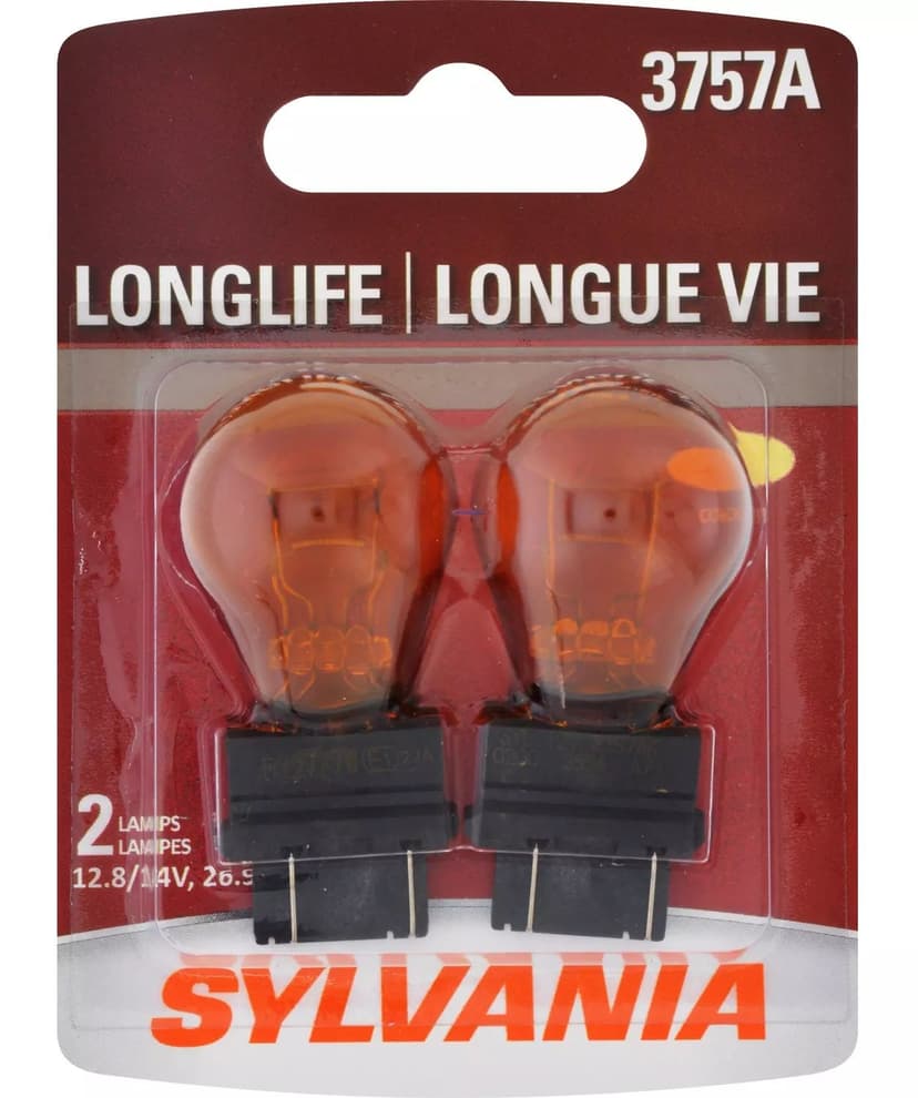 3757A Sylvania Long Life Mini Bulb, 2-pk