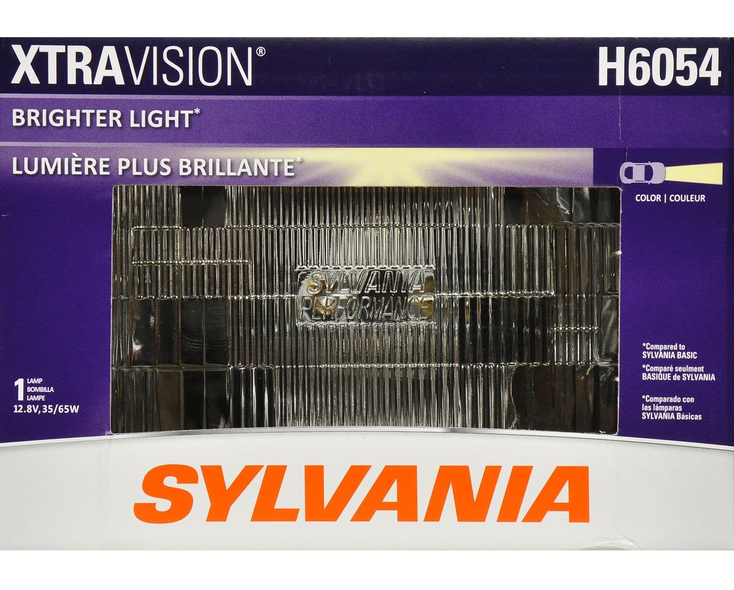 SYLVANIA H6054 XtraVision® Sealed Beam Headlight, Brighter Light, 1-pk