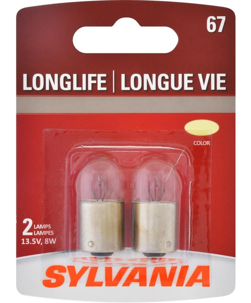 67 Sylvania Long Life Mini Bulb, 2-pk