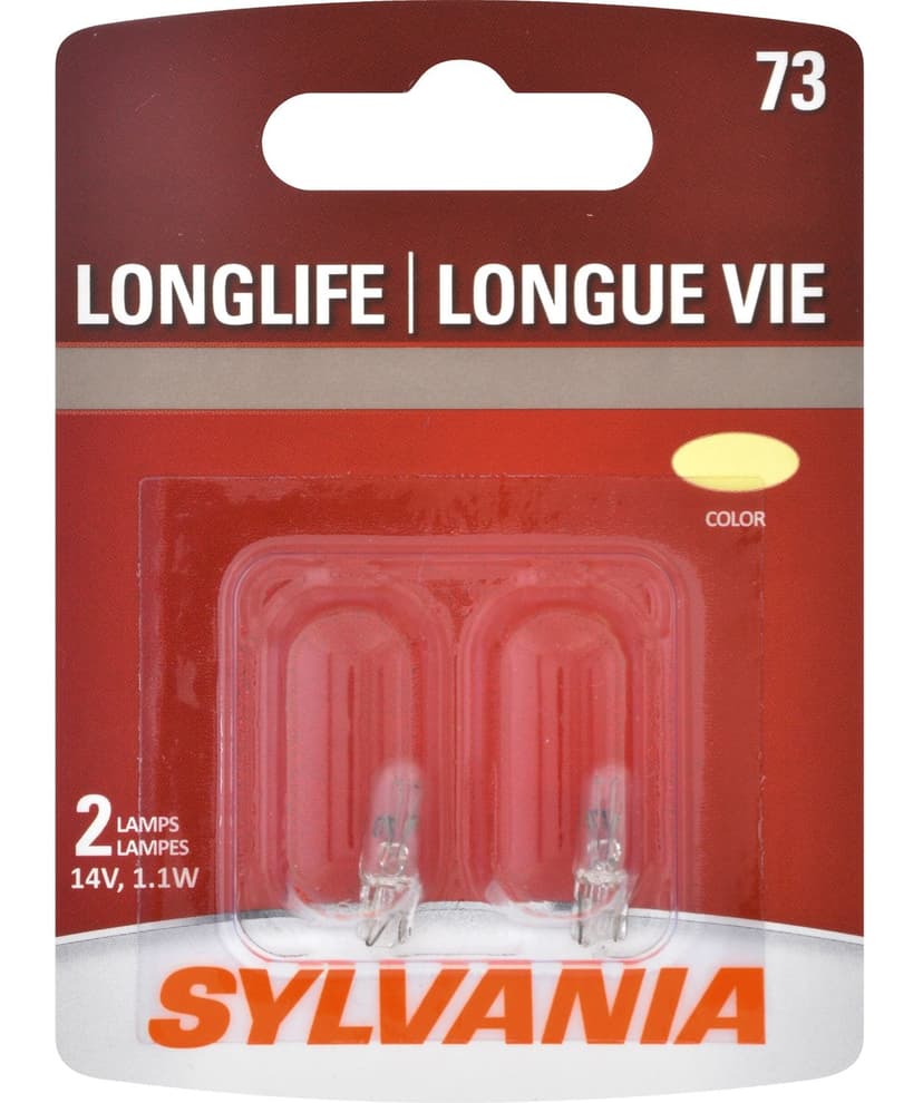 73 Sylvania Long Life Mini Bulb, 2-pk