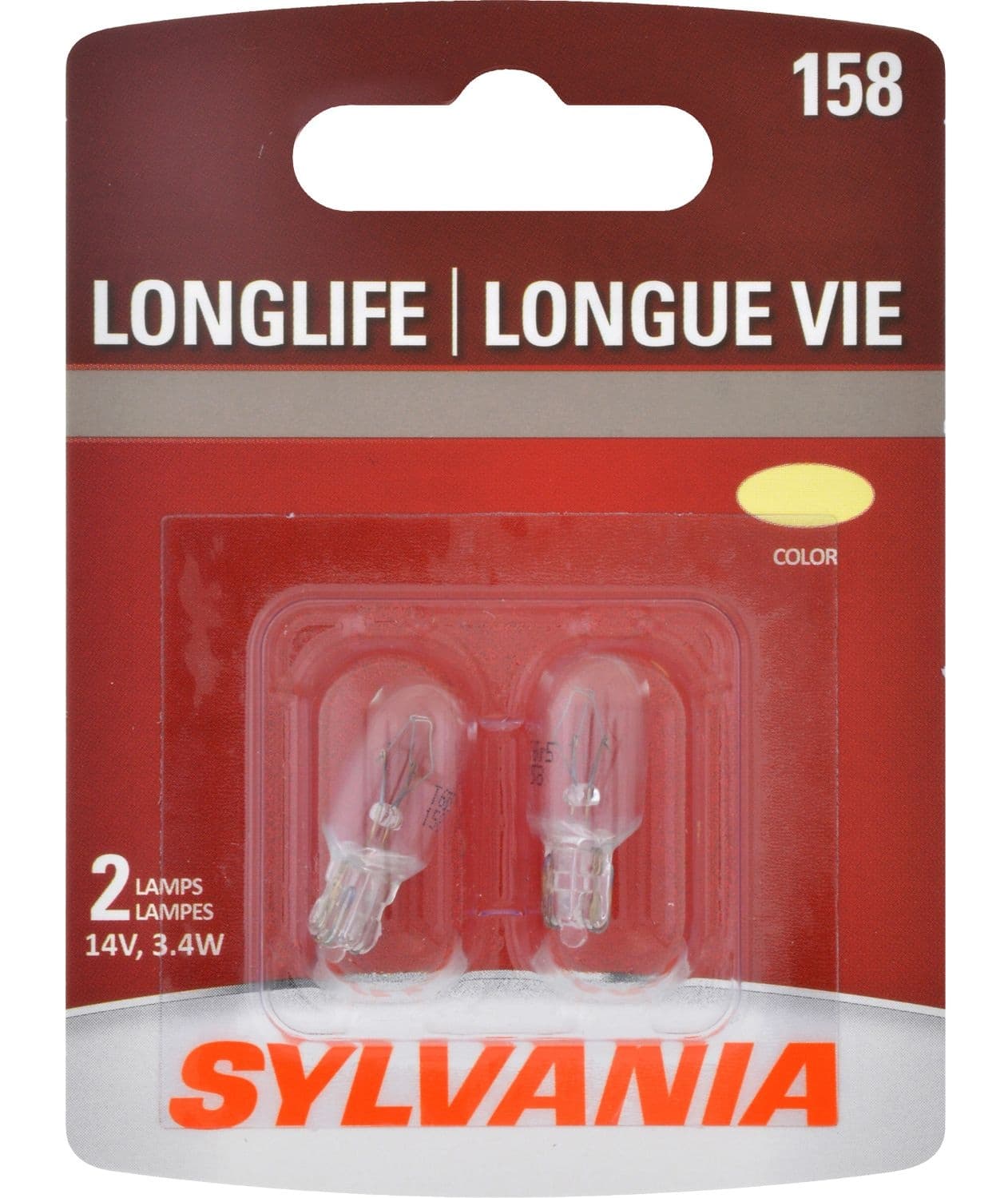 158 Sylvania Long Life Mini Bulb, 2-pk