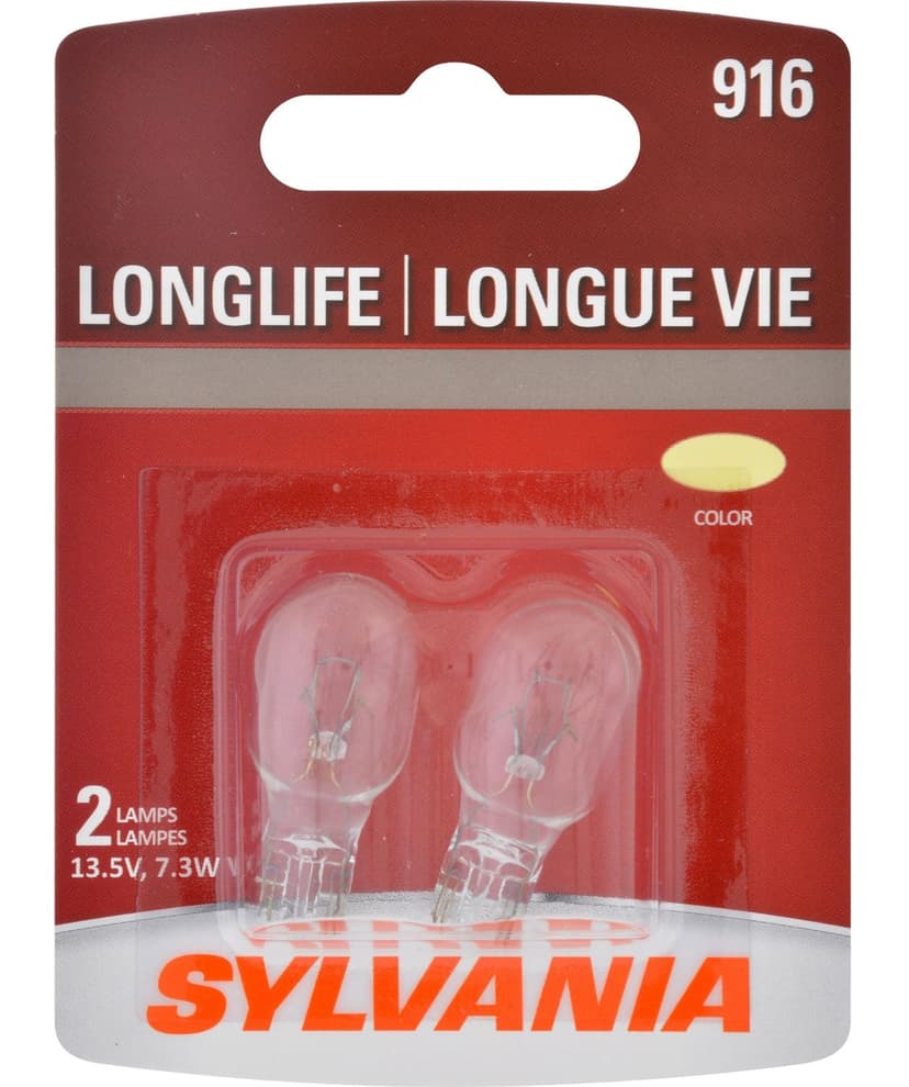 916 Sylvania Long Life Mini Bulb, 2-pk