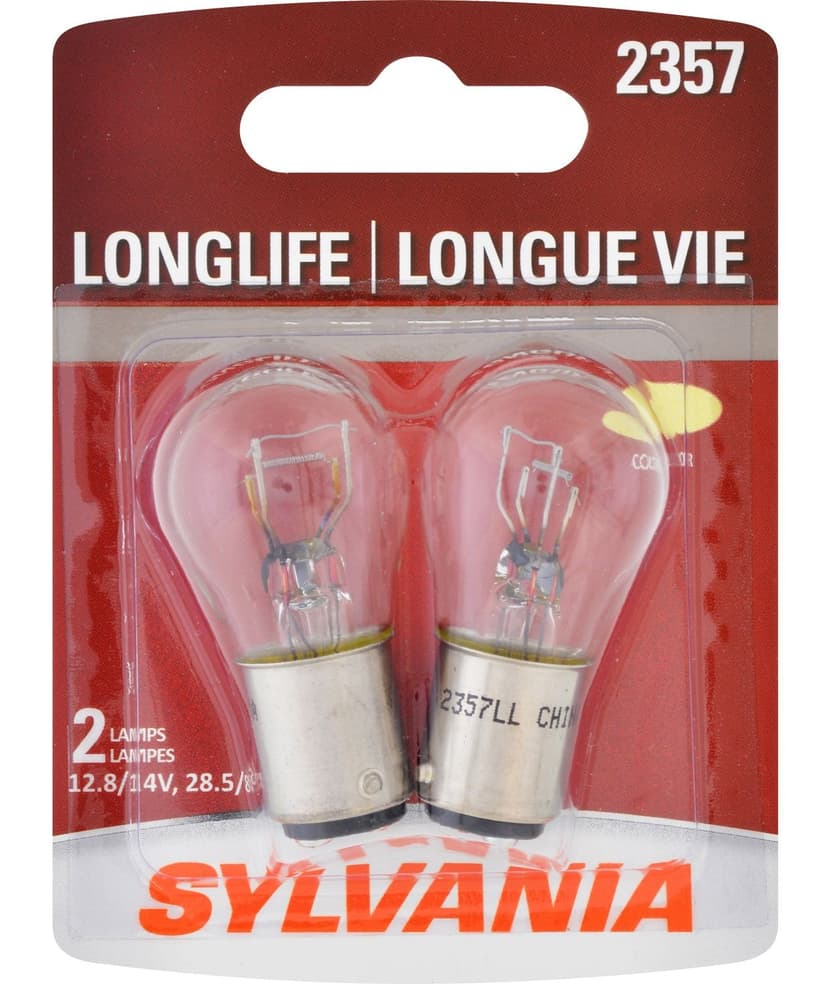 2357 Sylvania Long Life Mini Bulb, 2-pk