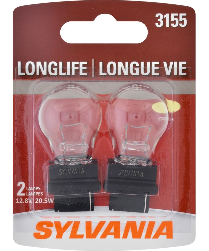 3155 Sylvania Long Life Mini Bulb, 2-pk