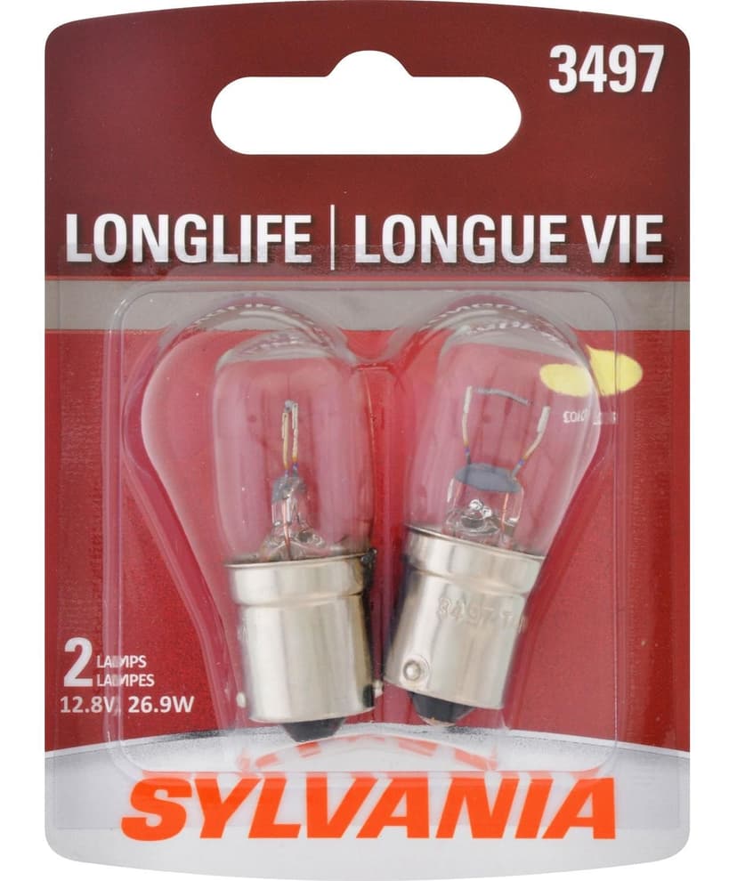 3497 Sylvania Long Life Mini Bulb, 2-pk
