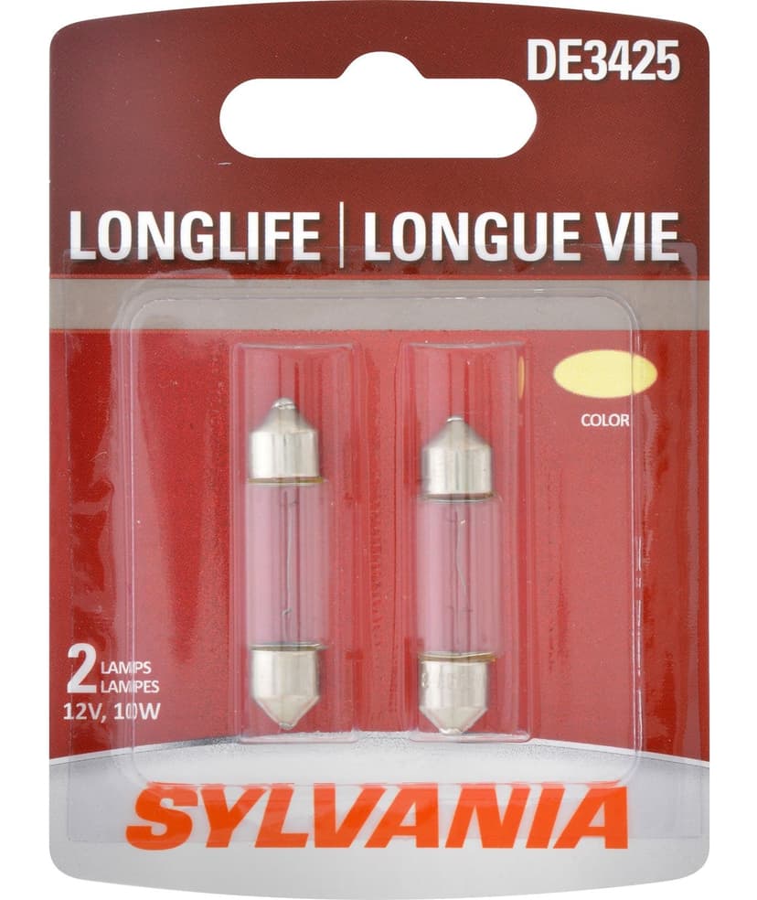 DE3425 Sylvania Long Life Mini Bulb, 2-pk