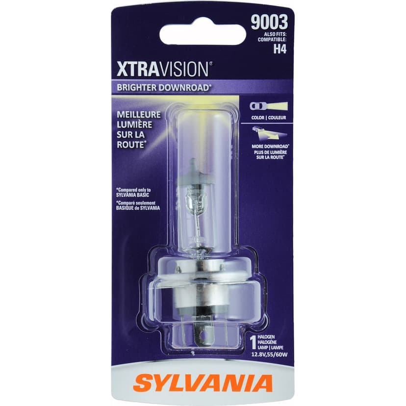 Sylvania 9003 XtraVision® Halogen Headlight Bulb, 1-pk