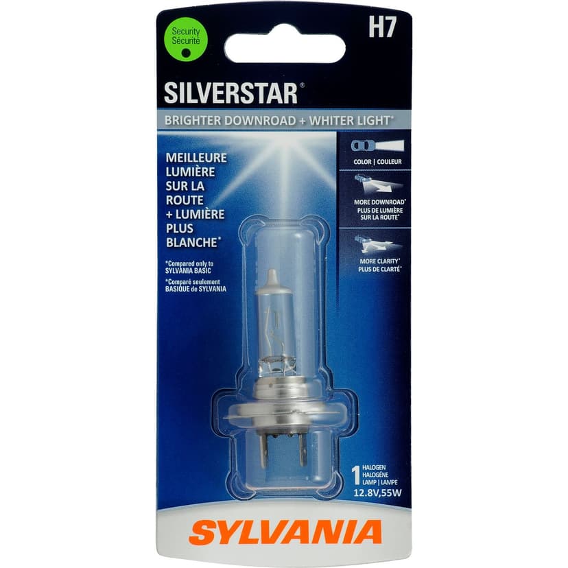 Sylvania H7 SilverStar® Halogen Headlight Bulb, High-Performance, 1-pk