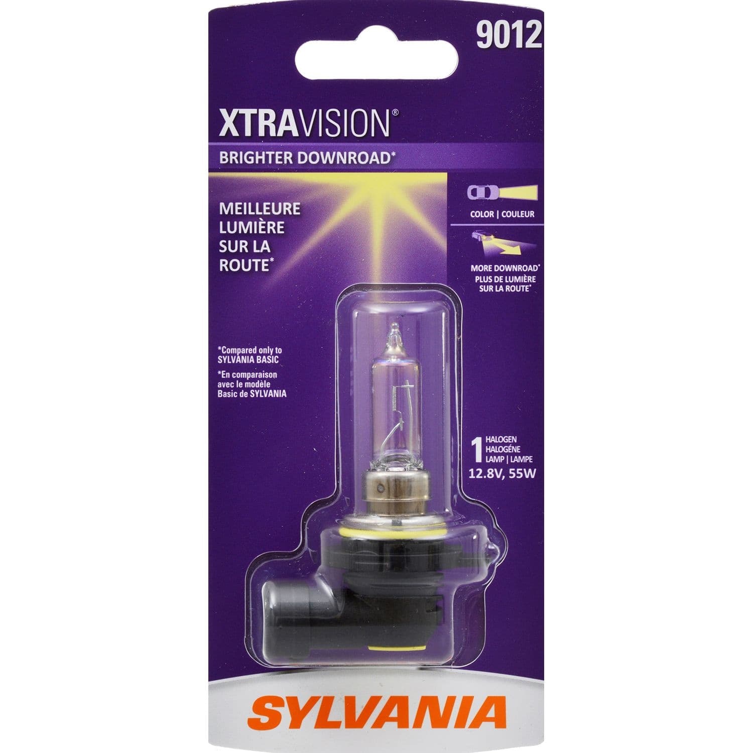 Sylvania 9012 XtraVision® Halogen Headlight Bulb, 1-pk
