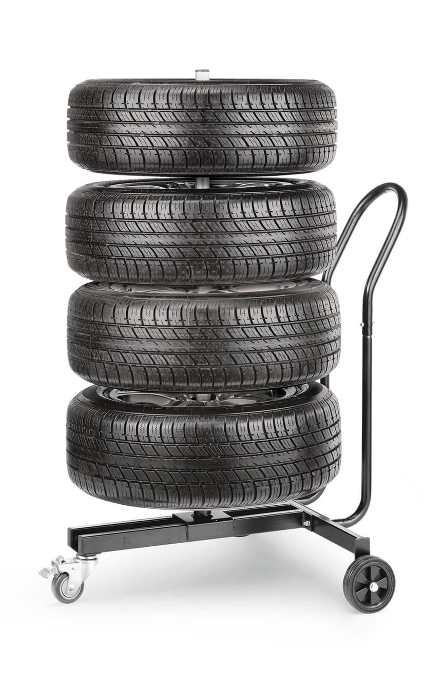MotoMaster Mobile Tire Stand with Wheels, 220-lb Capacity