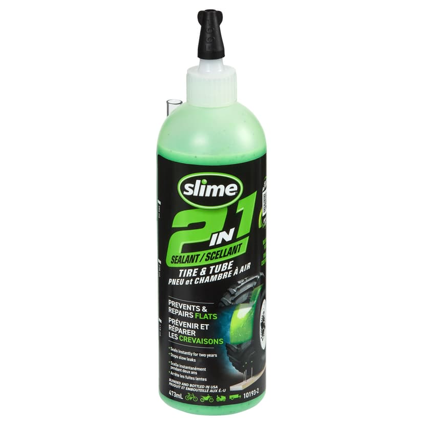 Slime® 2-in-1 Tire and Tube Sealant, 473-mL