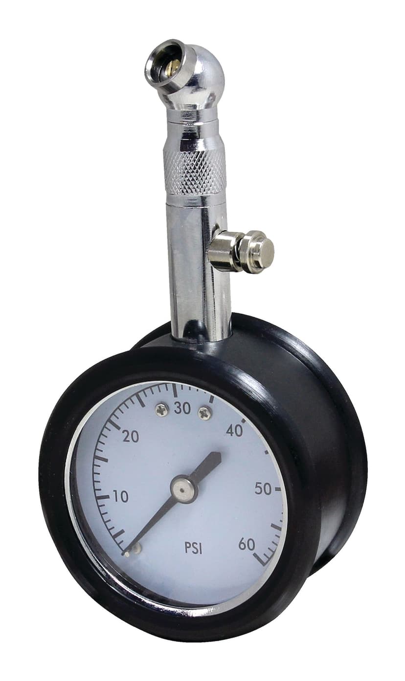 Certified Tire Pressure Gauge, w/ Dial, 0-60 PSI