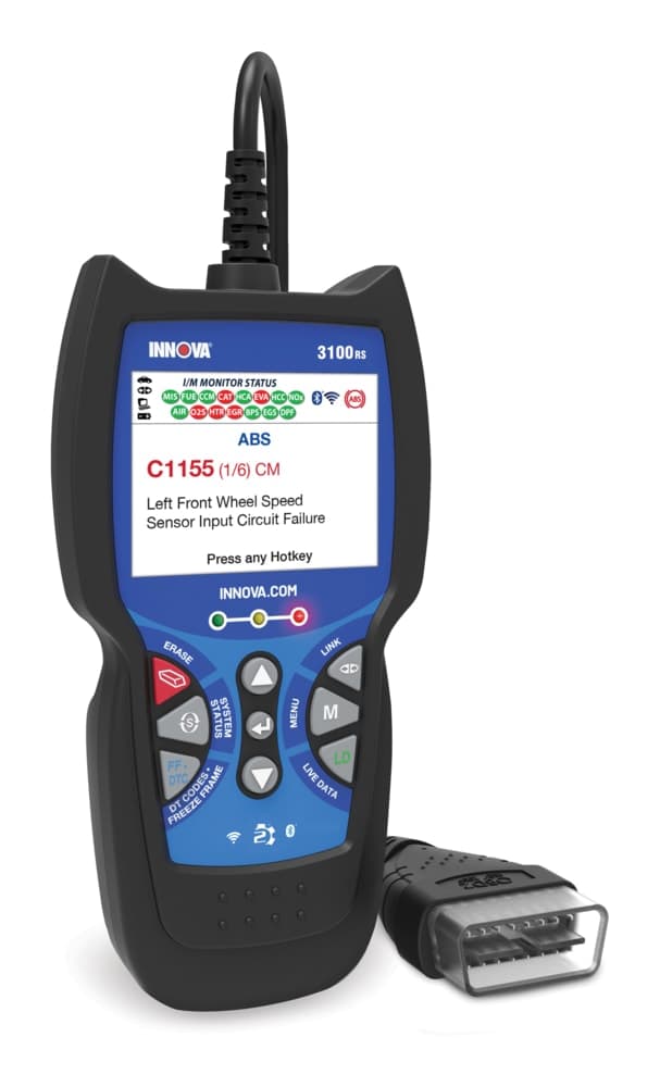 Innova Fuel Pressure OBD2 Vehicle Code Reader / Scan Tool w/ ABS & SRS