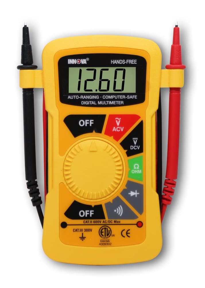 Innova 3300 Auto-Ranging Hands-Free Digital Multimeter, 10 MegOhm