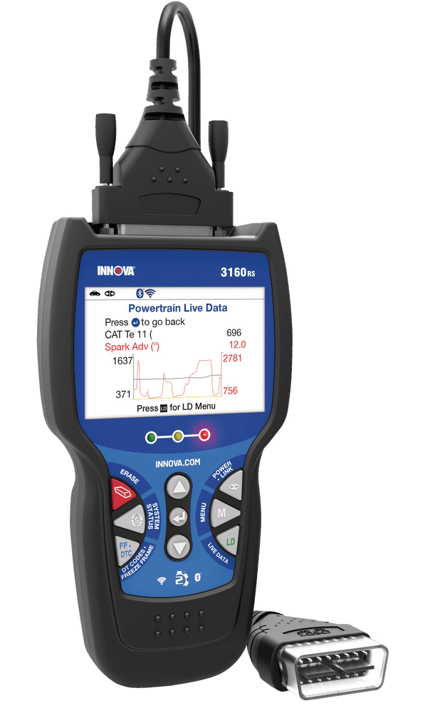 Innova 3160RS OBD2 Diagnostic Vehicle Code Reader/Scan Tool with ABS, EPB, SRS & Network Scan