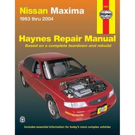Nissan Maxima 1993 thru 2004 Haynes Repair Manual, 72021