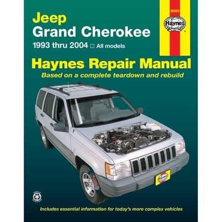 Jeep Grand Cherokee 1993 thru 2004 Haynes Repair Manual, 50025