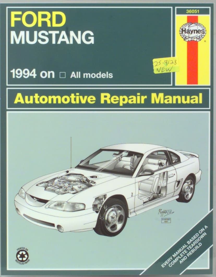 Ford Mustang 1994 thru 2004 Haynes Repair Manual, 36051