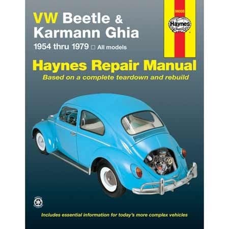 VW Beetle & Karmann Ghia 1954 thru 1979 Haynes Repair Manual, 96008