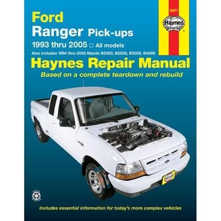Ford Ranger Pick-ups 1993 thru 2005 Haynes Repair Manual, 36071