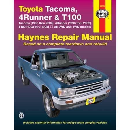 Toyota Tacoma 95 Thru 04, 4Runner 96 Thru 02, T100 93 Thru 98, Haynes Repair Manual, 92076