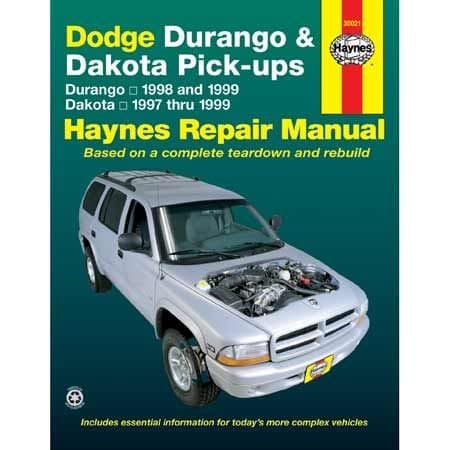 Dodge Durango 1998 thru 1999 & Dakota Pick-ups 1997 thru 1999 Haynes Repair Manual, 30021