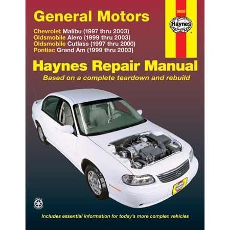 GM Chevrolet Oldsmobile Pontiac Haynes Repair Manual, 38026